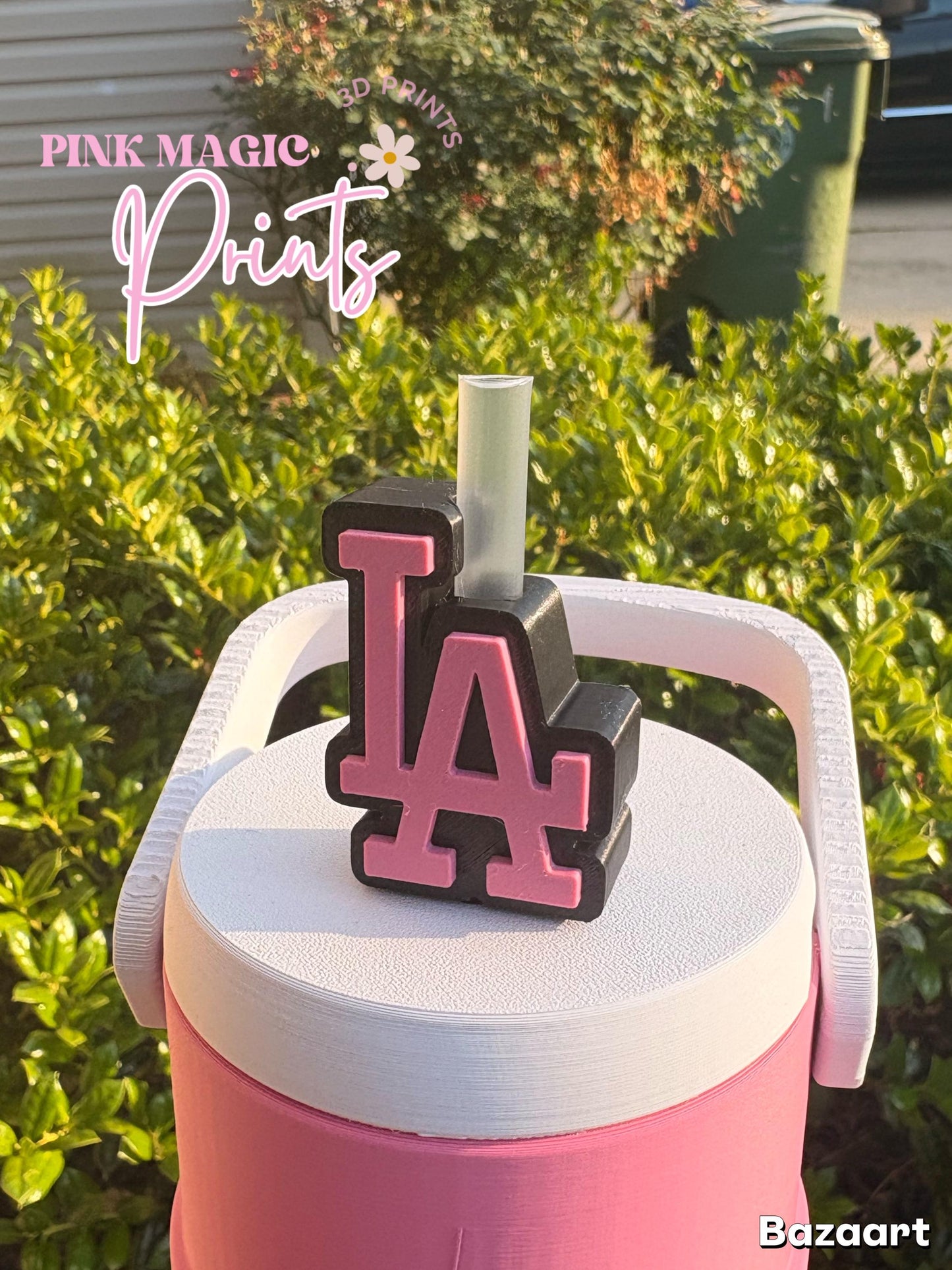 LA Straw Topper, 3D Printed Straw Topper
