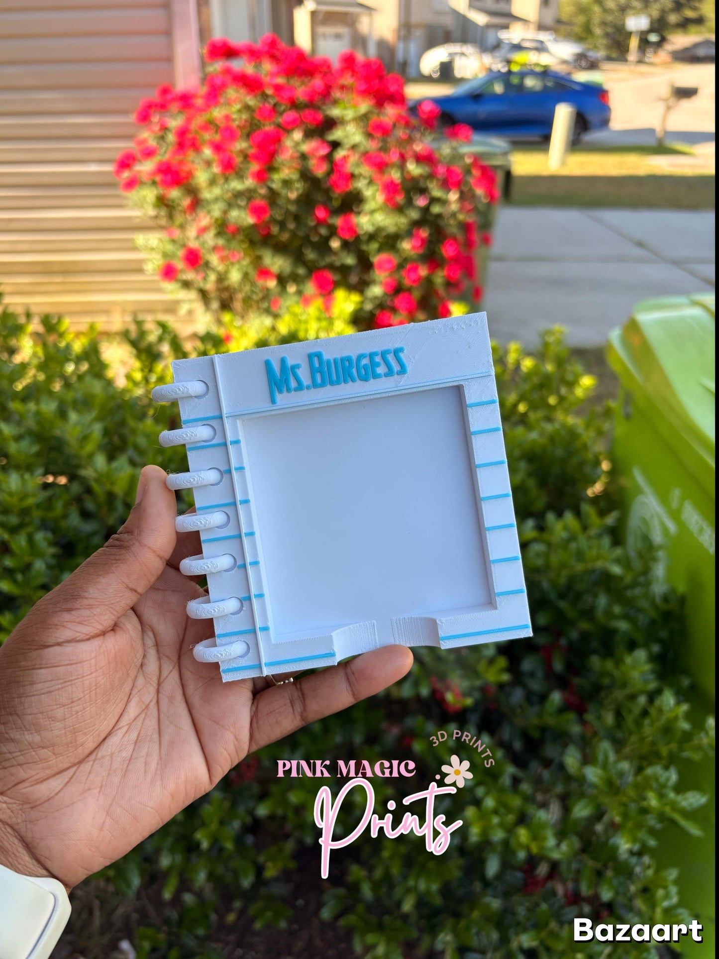 Teacher Sticky Note Holder, Teacher Gift, 3d Printed